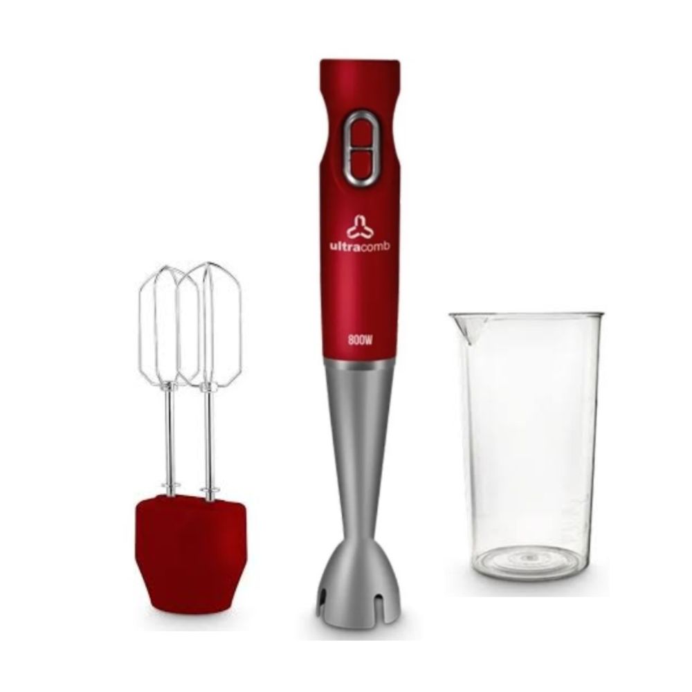 Licuadora Ultracomb De Mano 800W/2Vel./Batidor Doble/Pie De Acero Inox- Lm2520