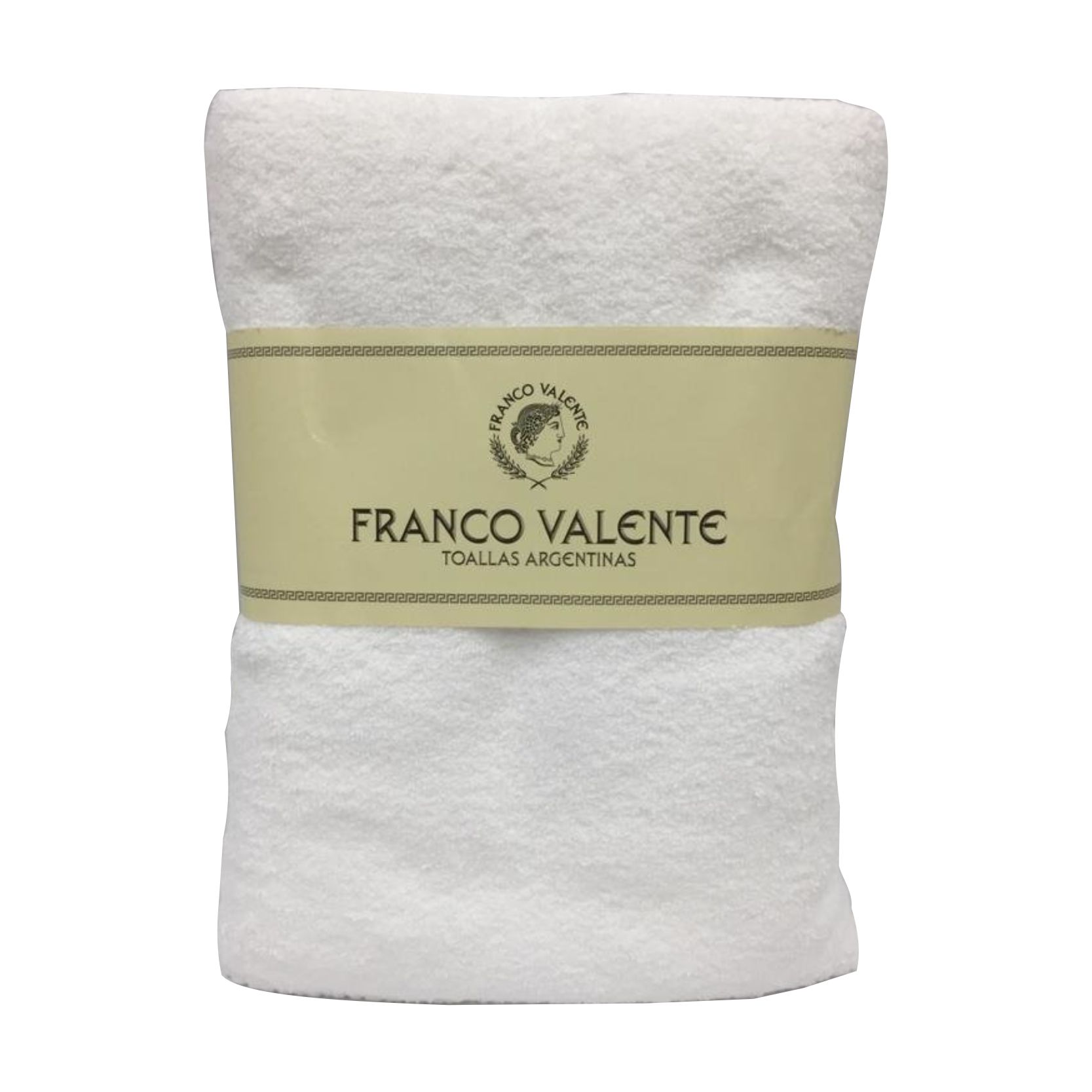 Toallon Franco Valente 70X140 Liviano 220/00 Blanco
