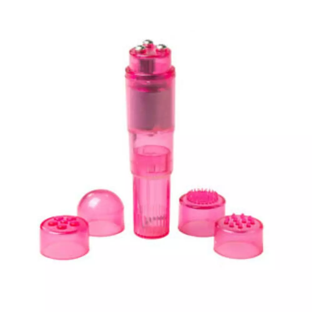 Mini Massager Intimo Sex Therapy 4 Cabezales Pink CN-330634111