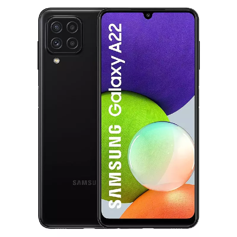 Celular Samsung Galaxy A22 128GB/4RAM/48MPX/8MPX/2MPX/2MPX-Negro