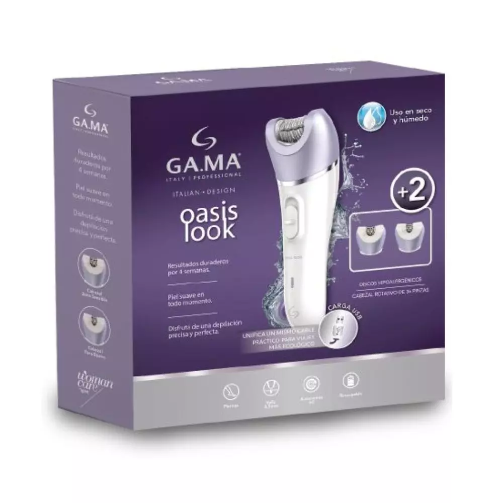 Depiladora Gama Oasis Look USB Woman Care