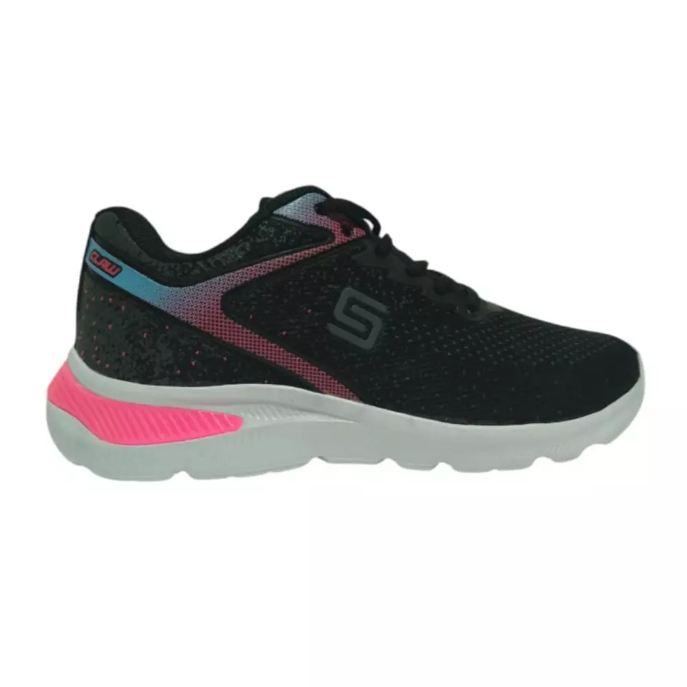 Zapatilla Star Flex 1314 Negro-Rosa