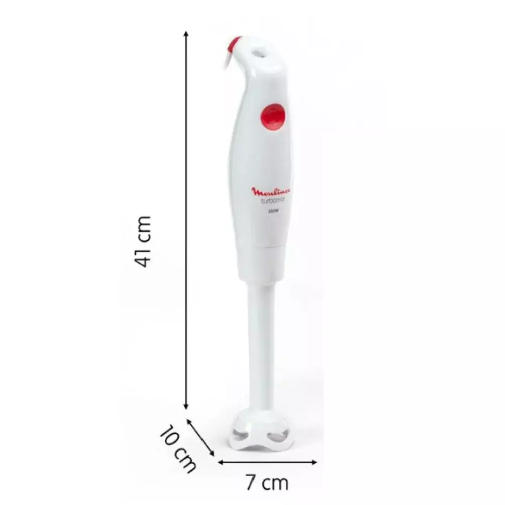 Licuadora Moulinex de Mano Turbomix 350 W Pie de Plastico Blanco DD12A1AR
