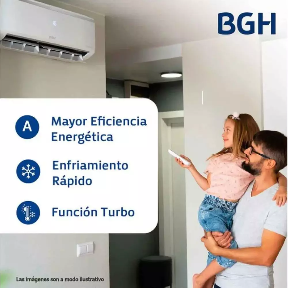 Aire Acondicionado BGH 2550 W 2300 Frigorias Split Frio/Calor