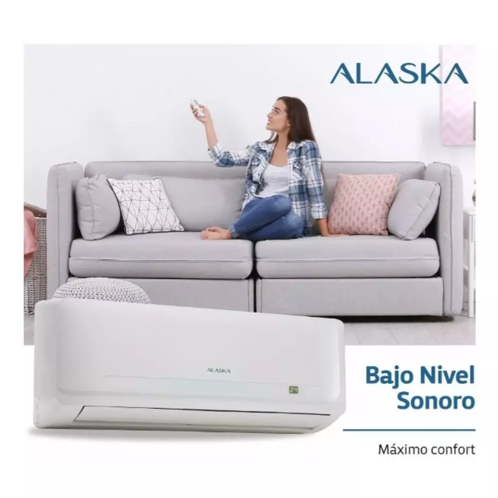 Aire Acondicionado Alaska 2700 Watts 2300 Frig. Frio/Calor Split ASE26WCCS