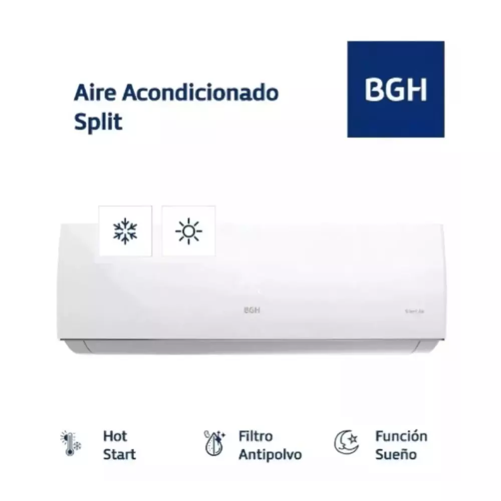 Aire Acondicionado BGH 2650 W 2300 Frigorias Frio/Calor Split