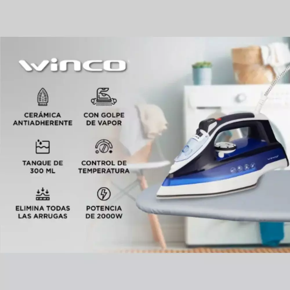 Plancha Winco a Vapor W-34 2000W
