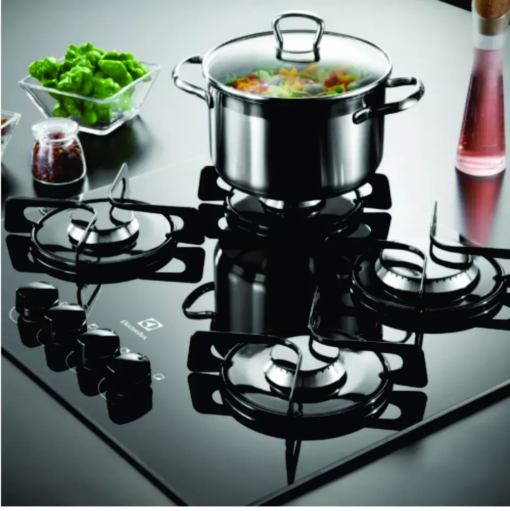 Anafe Electrolux 4 Hornallas 60Cm a Gas Vitroceramico GC60M