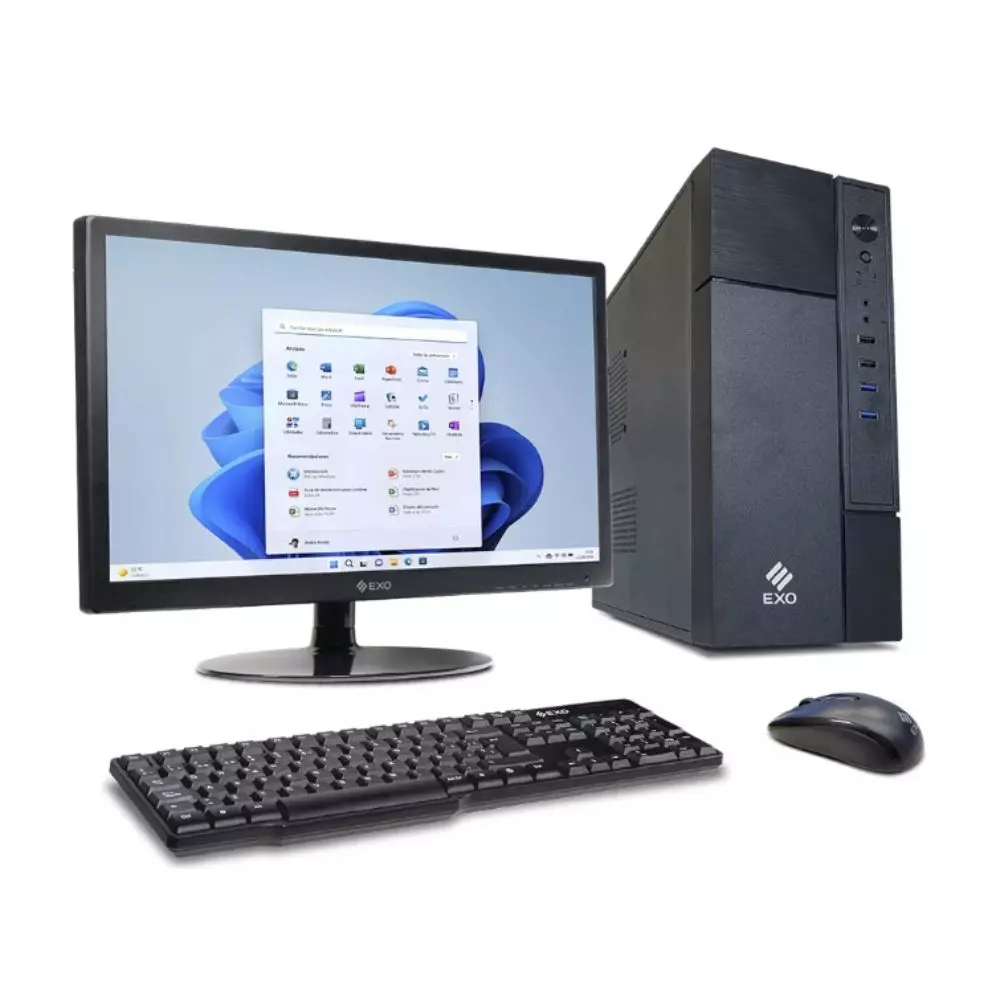 Computadora Exo GL2-S1341 128 GB SSD/4 GB RAM Con Monitor 18" Exo