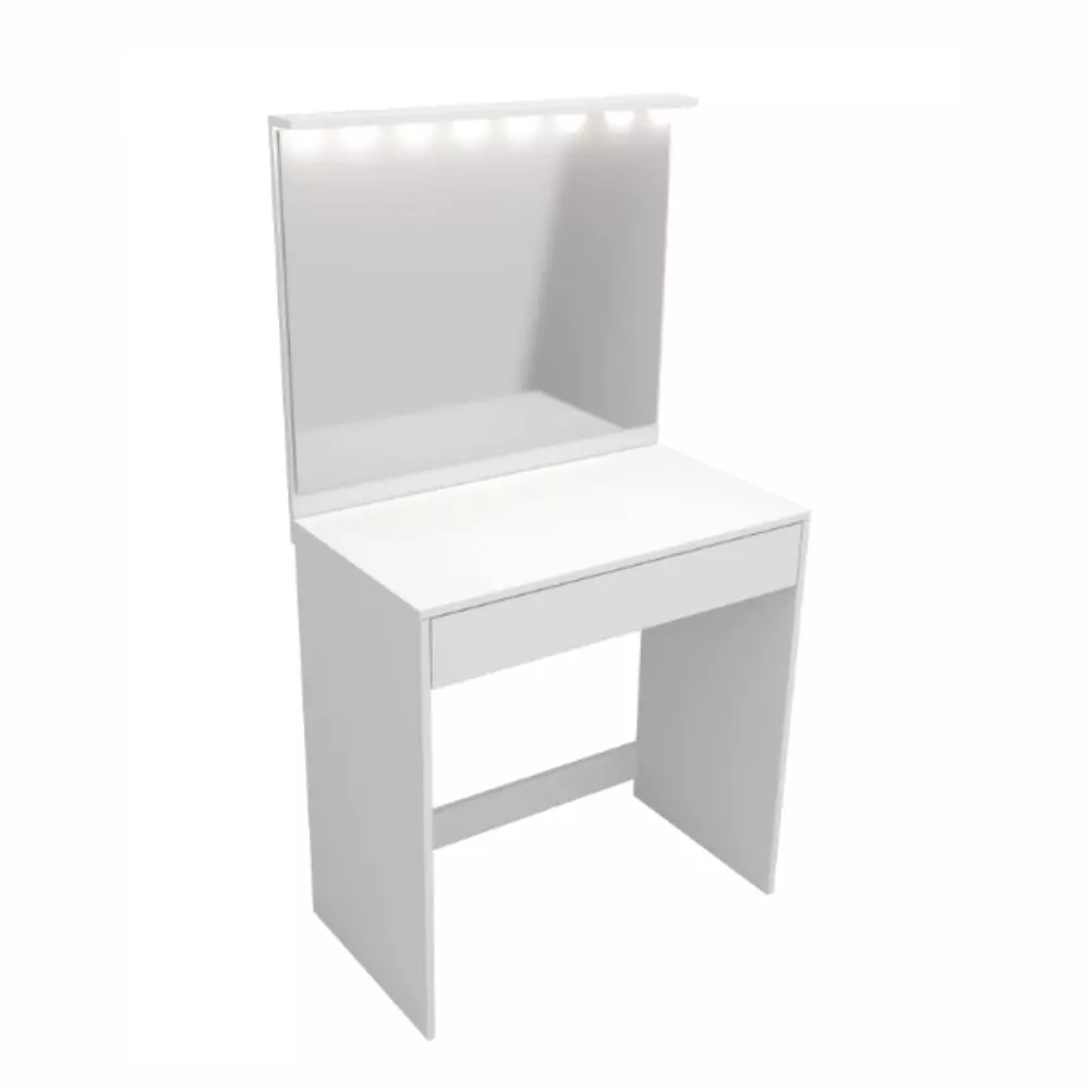 Maquillador Corsa 5010 Con Asiento Tapiz / Espejo / Luz Led Blanco