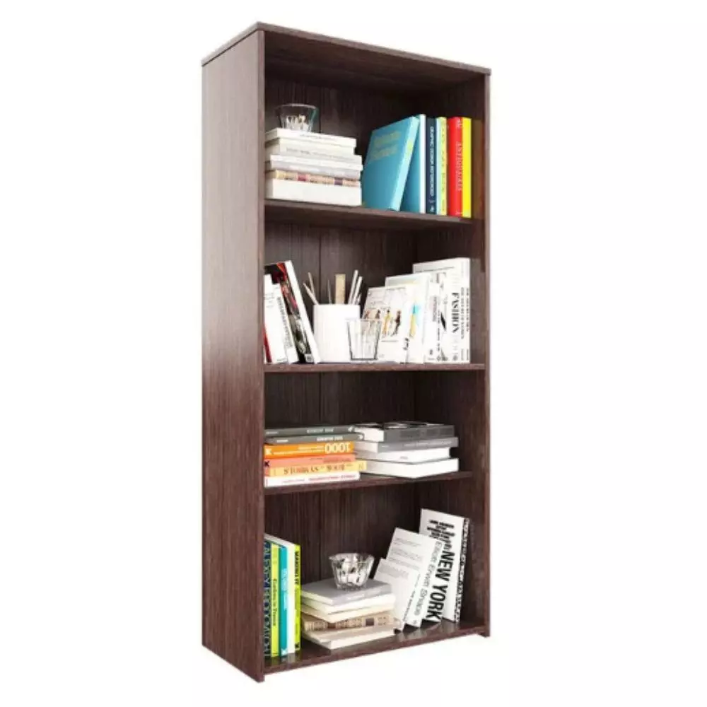 Biblioteca Orlandi 1.40 Mts 2 Puertas Largas - 3 Estantes 1443 Wengue