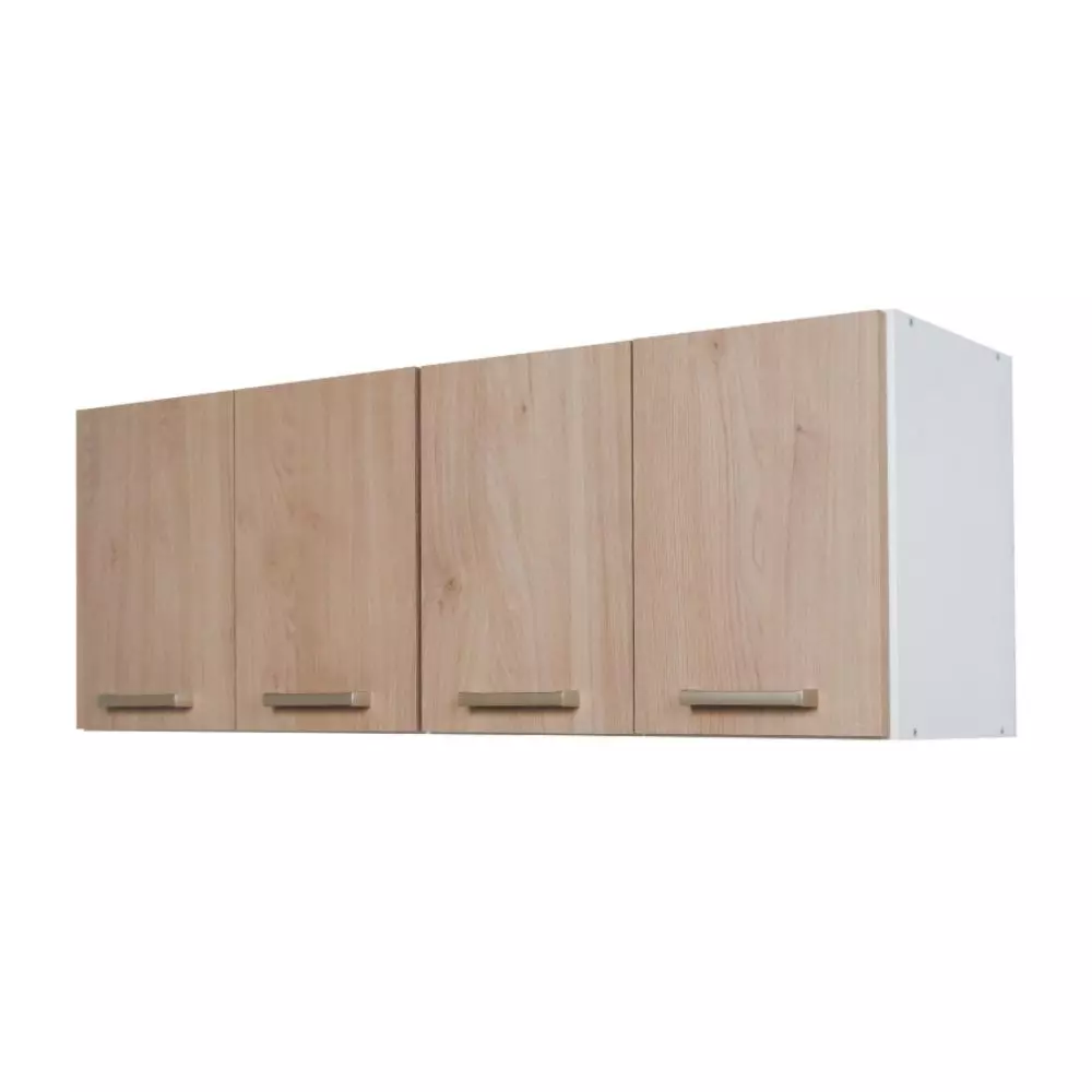 Alacena Richezze Turin 1.40 Mts. 4 Puertas - 2 Estantes Roble Kendal