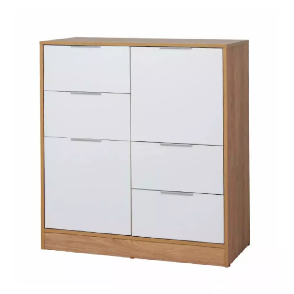 Comoda Richezze Murano 2 Puertas - 4 Cajones Blanco