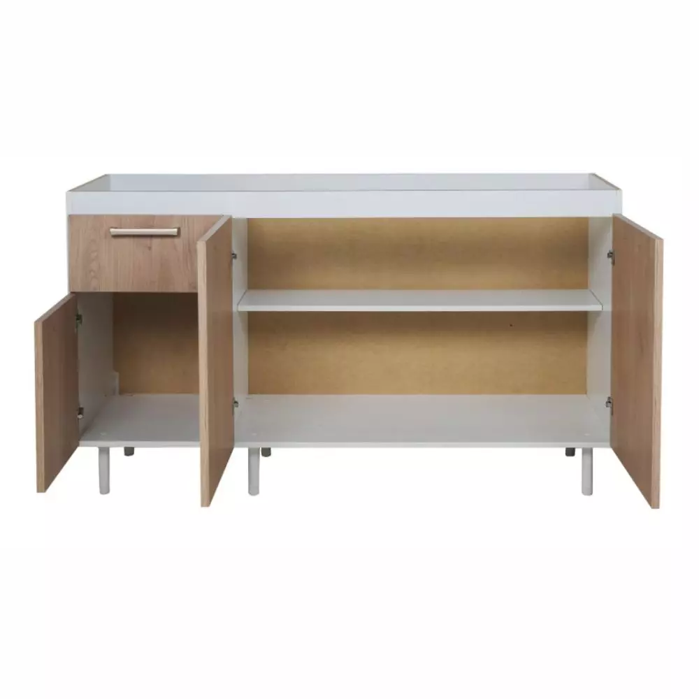 Bajo Mesada Ricchezze Turin 1.40 Mts. 3 Puarta - 1 Cajones Roble Kendal