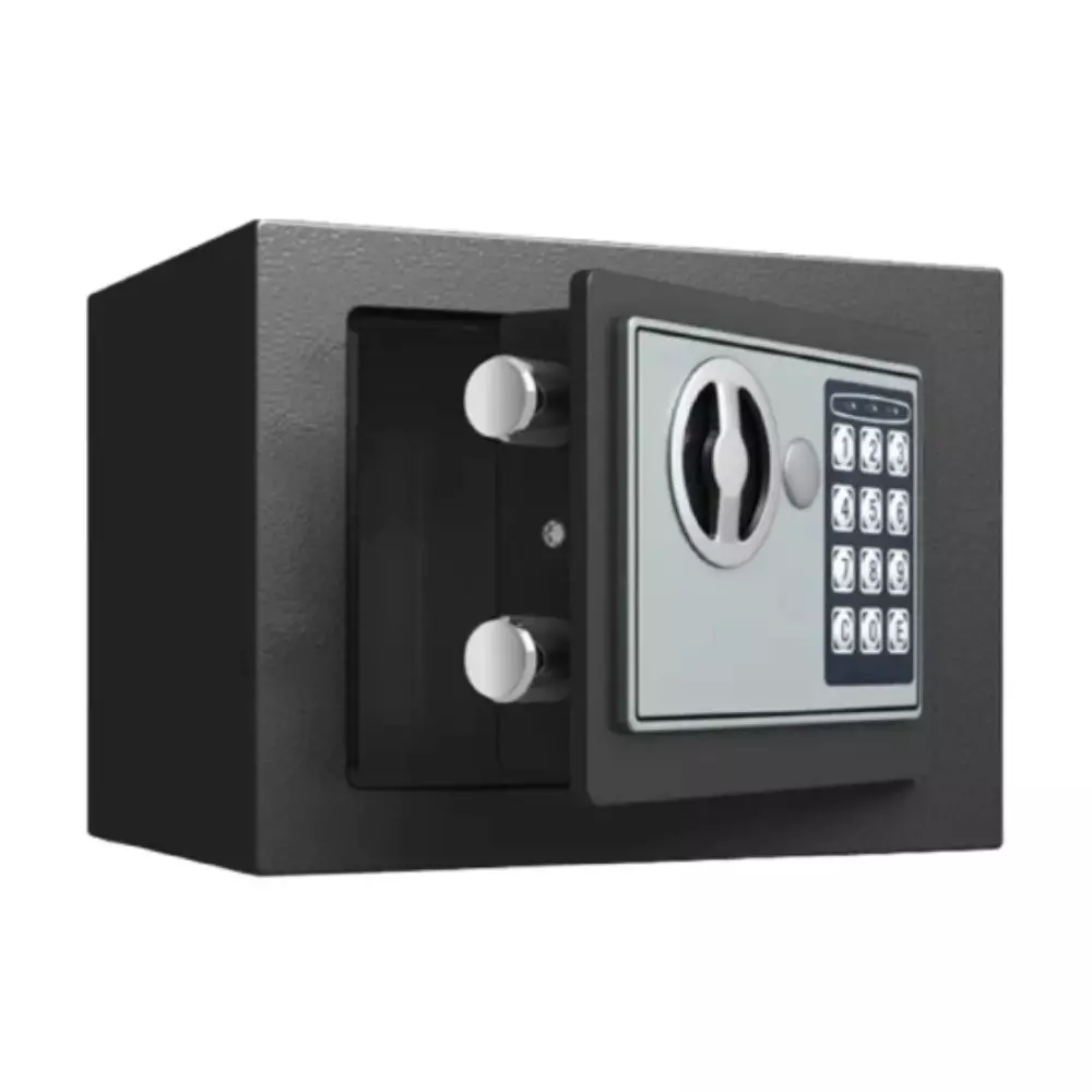 Caja Fuerte Waggs 22 X 16 Cm Clave Num/Llave CF001 604 Negra